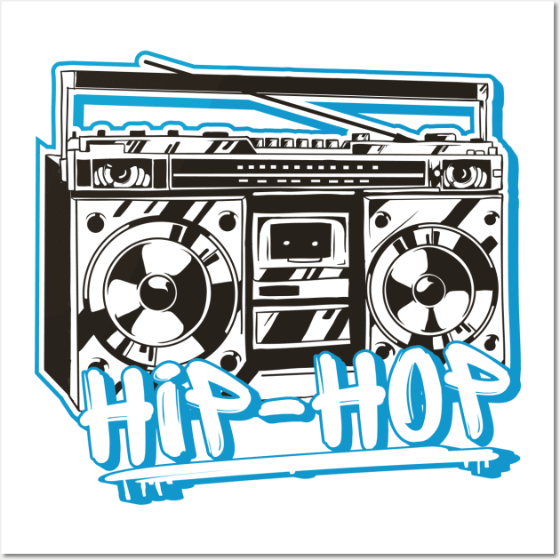 Hip Hop Rap Retro Music 80s and 90s Ghettoblaster Gift - Hip